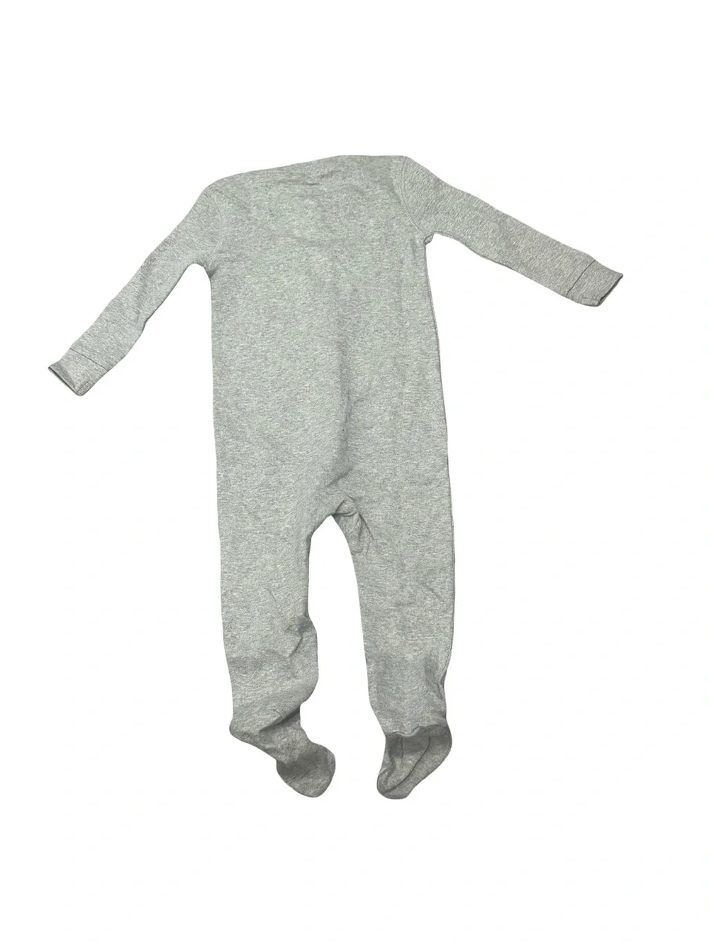 NWT Primary Grey Baby Size 6-9 Months Footed One-Piece Zipper Sleepwear